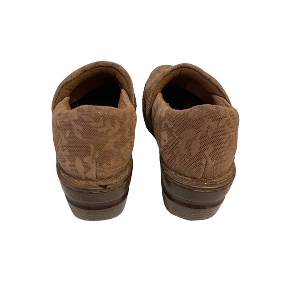 Born B.O.C. Peggy Brown Leather Slip On Clogs Shoes - Picture 5 of 7